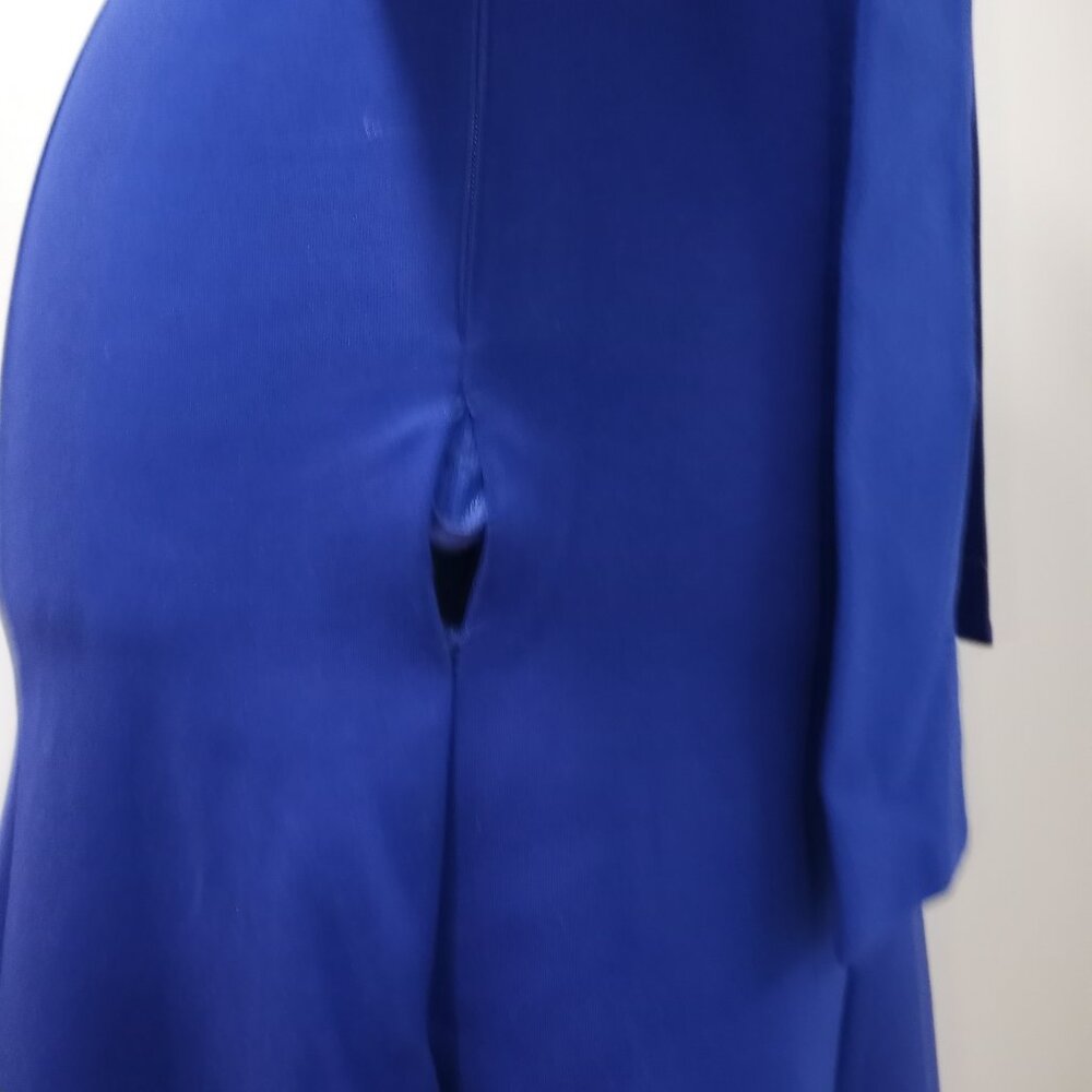 STYLEWE BLUE FIT & FLARE DRESS WITH 3/4 SLEEVE & NECKTIE WOMEN SIZE L - Picture 11 of 15